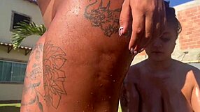 damn i fucked my stepdaughter and her half-sister swapping partners poolside!