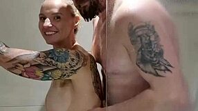 Molly McSquirts pisses in shower soaking tight pussy