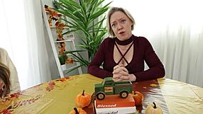 step sis breezy bri bonds with deepthroat and riding before thanksgiving feast!