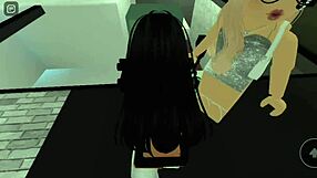 Sexo em público na praça da cidade com plateia no brookhaven explode de tesão!!