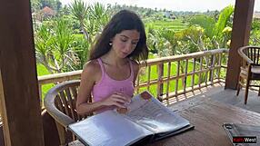 i crave waiter's hot cum drenching my face while dining in public cafe