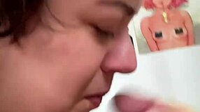 Sucking hard cock for creamy morning milk