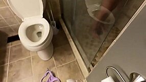 Stepdaughter Caught Peeping Sucks Stepdad's Cock Deep with Facial Cumshot