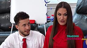 Shy milf mommy and mother-in-law join taboo family swap gangbang groping