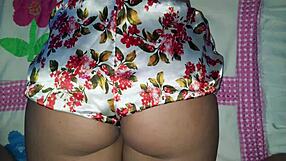 virgin latina's tight pussy takes huge cock with panties aside real homemade