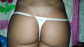 virgin latina's tight pussy takes huge cock with panties aside real homemade