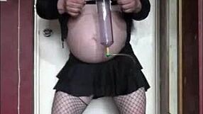 i feel so shy crossdressing in public with my bisexual amateur friends