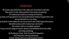 Witness how hard this gyno exam orgasm shakes her body