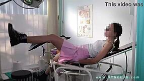 Witness how hard this gyno exam orgasm shakes her body