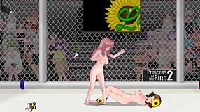 princess ring 2 rena vs vivian unleashes raw emotional lesbian wrestling fury