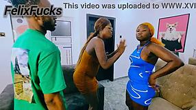 Two Juicy Big Ass Ebony Sluts Team Up for BBC Rimjobs and Fat Cock Pounding!