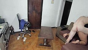 WOW! Mommy Shows Stepson Her Wet Pussy Squirting Better Than Video Games with Huge Dildo Bareback Domination!