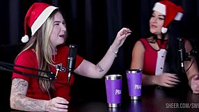 isadora closel swings wild with tifany rocha and raphaela savanah in sheer red part 3