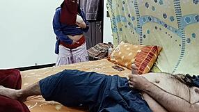 desi schoolgirl spies stepdad stroking then begs for his cock inside