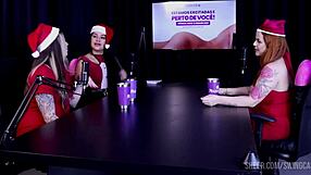 isadora closel swings wild with tifany rocha and raphaela savanah in sheer red part 3