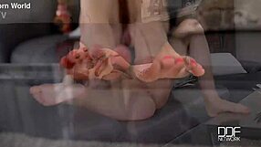 Portuguese Teaser in Heels Dangles Bare Toes and Narrow Ass