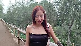 Petite Venezuelan Mia Fenix casting ninfomana heels cumshot