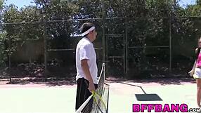 Naughty Teens Drilled Bent Over Outdoors: Can Cute Pussies Handle Monster Cocks and Facials?