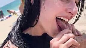 You choking on my armpits and toes at the beach with Venom Evil and Kaitlyn Katsaros gagging deepthroat?