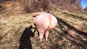Huge Ass 43yo Wife Flashes Wildly at Park!