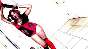 harley quinn nina rivera, wanna feel my sloppy deepthroat on your big black cock this halloween?