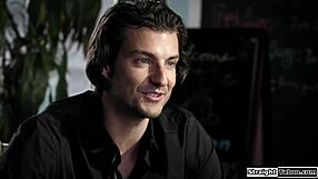 milf flight attendant seduces stranger licks pussy quickie fuck