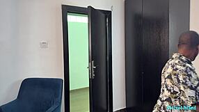 juicy ebony slut bent over for first brutal bbc pounding