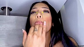 gamer latina babes grab his joystick for wild foursome bath fun