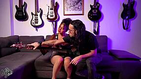 hey naughty latina student wants bass lessons but rides my cock hard instead