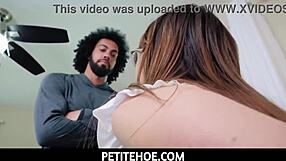 petite maid honey hayes serves client james angel quick