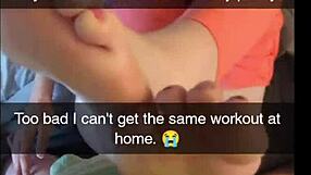 Cheating Yoga Milf Fucks Instructor Cuckold Creampie Snapchat!