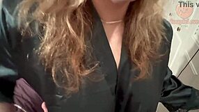 stepmom spreads big tits for homemade breast exam and monster cock suck