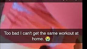 Cheating Yoga Milf Fucks Instructor Cuckold Creampie Snapchat!