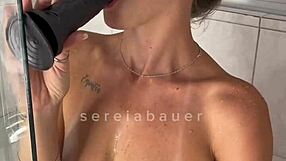 i sent hubbie a vid sucking my toy then shoving it deep in my wet pussy