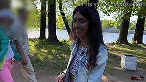 MY FRIEND MAKES ME CUM PUBLICLY WITH VIBRATOR TOY IN SKIRT ON THE STREET!