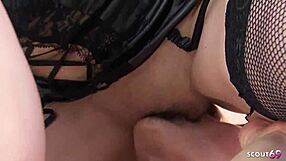 Mommy why'd you blindfold me for this hairy pussy creampie ride asian milf?? Uncensored taboo fuck!