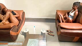 omg my hot ebony babe's first pussy lick with her lesbian friend was wild...