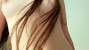 stepsister's naked pics slip to stepbrother sparking bent over creampie fuck frenzy