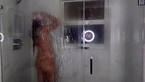 artemisia love showers off her huge tits after filming