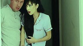 new foster stepmom becky bandini greets judy jolie but sneaks with stepbro