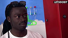 hey eveline dellai's big ass gets pounded in rough anal by huge black cock at horny hostel