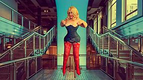 granny blue gives you this personal pov of her deepthroating your cock nice and slow