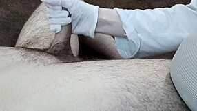 private nurse milks cum donation in clinic handjob