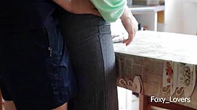 I Pound College Roommate On Kitchen Counter To Double Orgasm