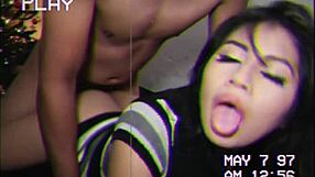 Amateur Latina Brunette Bent Over Doggystyle Blowjob Homemade VHS