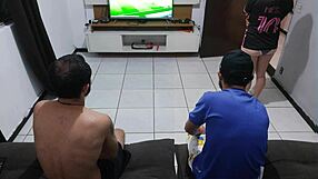 Hubby Loses Bet Watches Me Bareback Fucked by His Friend Cuckold Cumshot Closeup