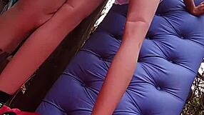 i came so hard in the little blonde fuck doll's tight anal hole