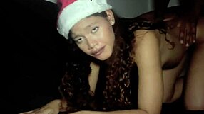 Hey, wanna see this tender latina princess get fucked on christmas?