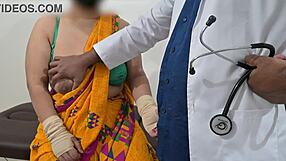 doctor closely checks telugu aunty's big boobs in hospital exam