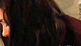 Wow! Two handcuffed blondes get dominated and massaged into submission by lesbian maid mistress!